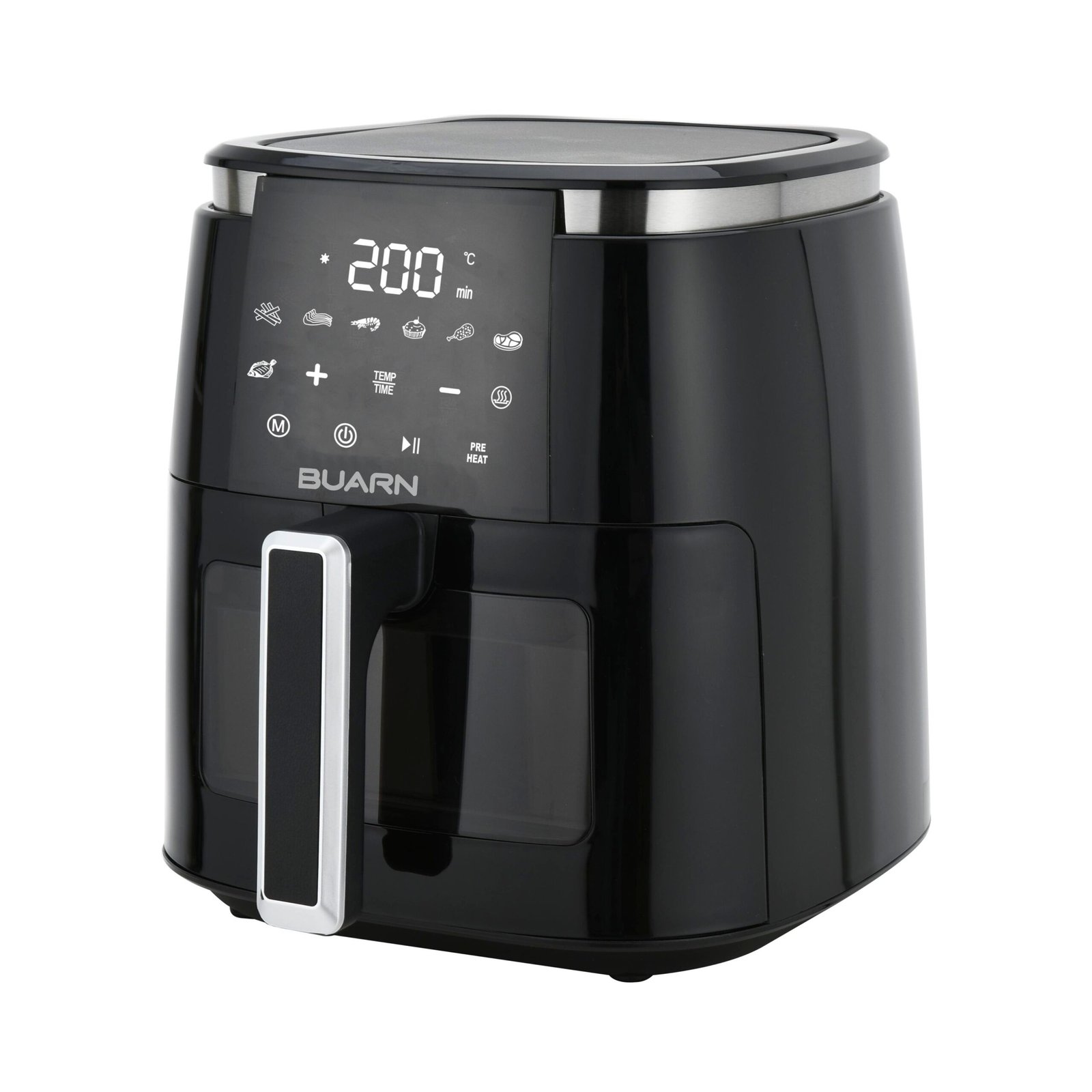 buarn digital air fryer arf z600, 1500w, 6l buarn digital air fryer arf z600, 1500w, 6l