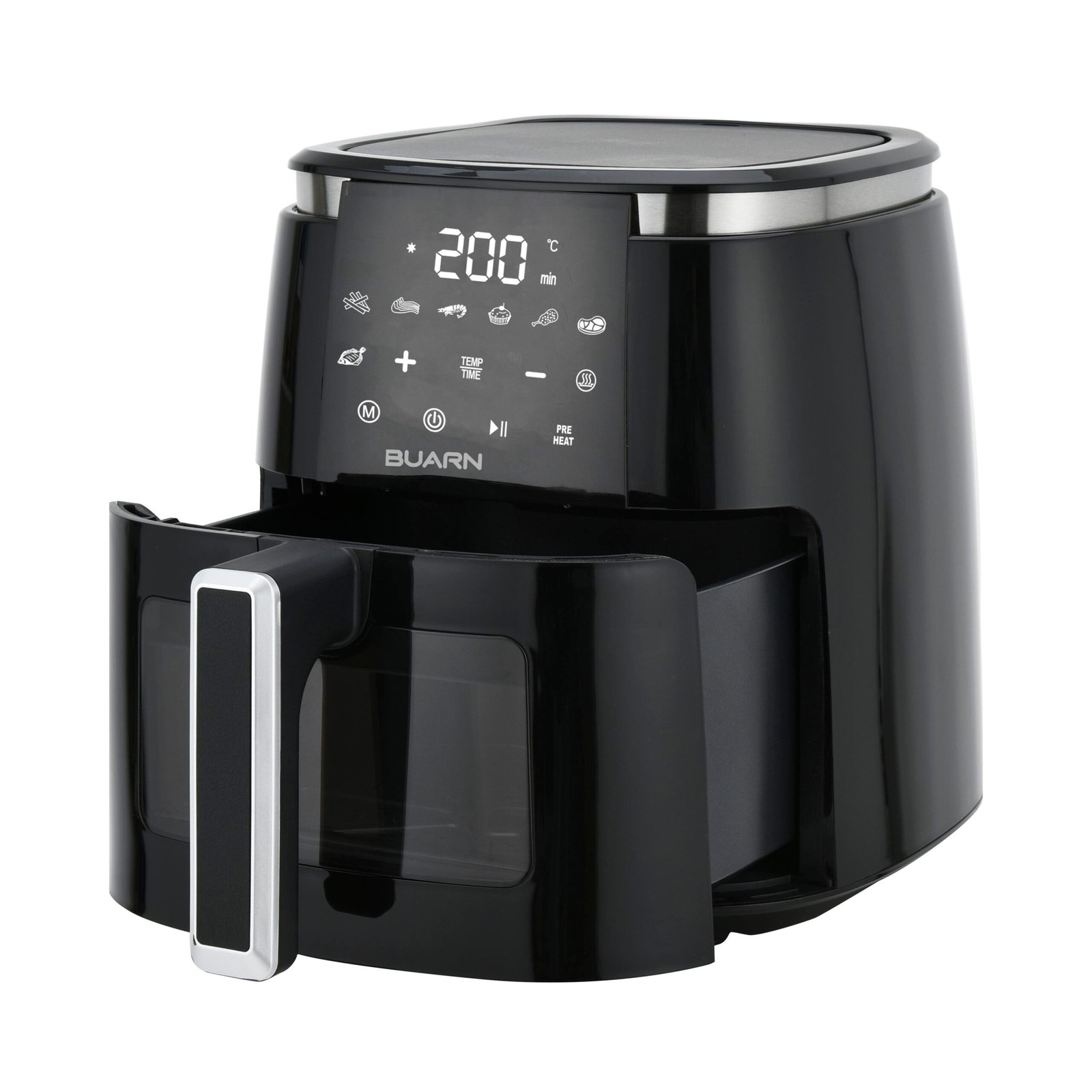 buarn digital air fryer arf z600, 1500w, 6l buarn digital air fryer arf z600, 1500w, 6l